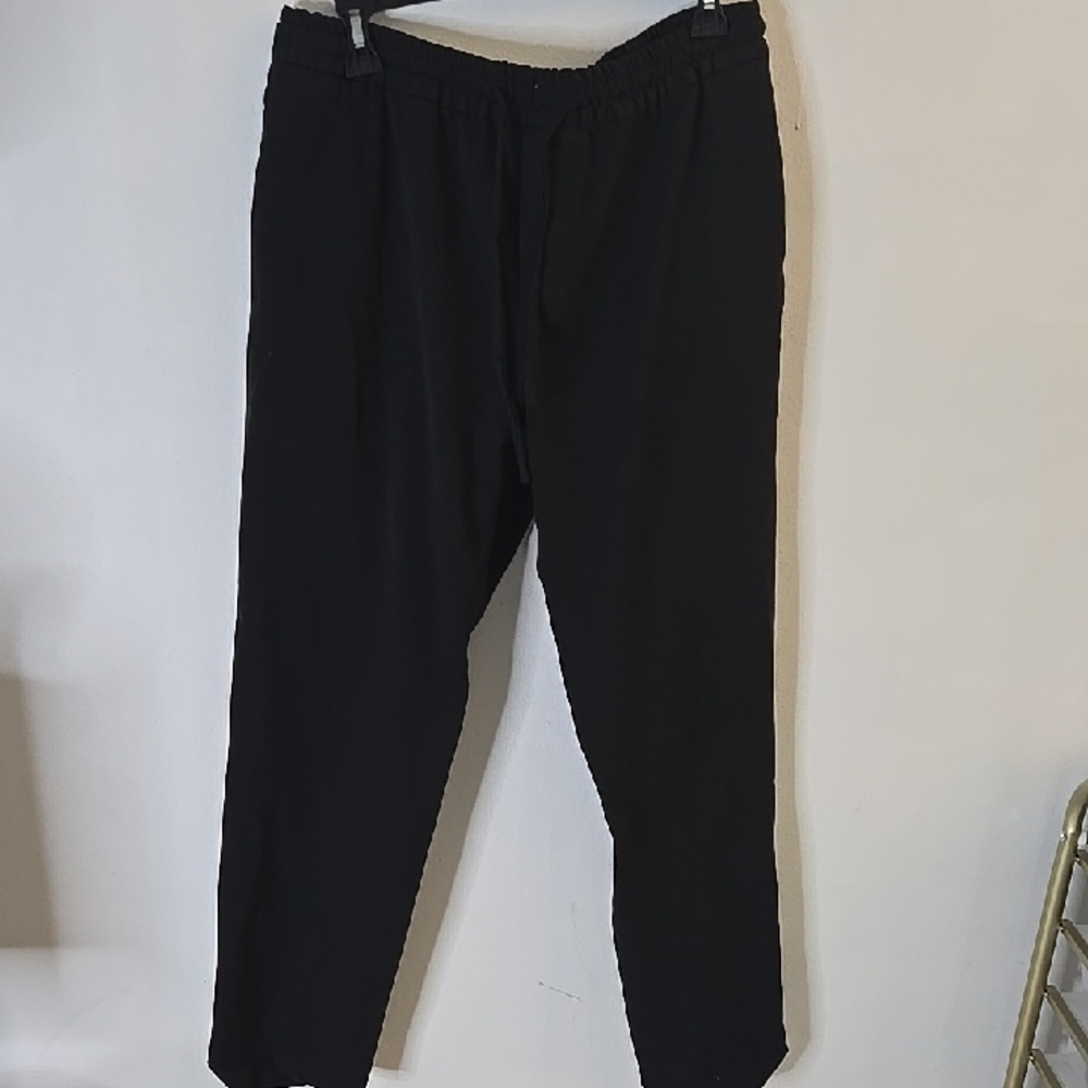Zara Men's Black Elastic Waist Jogger Pants